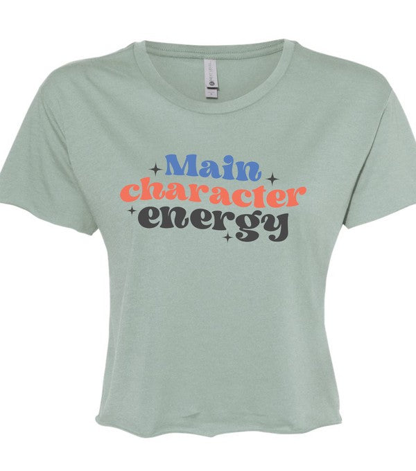Main Character Energy Cropped Tee
